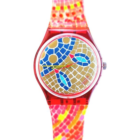 Vintage Swatch Watch RAVENNA GR107 1990 Standard Gents - Read Description Please - Picture 2 of 8